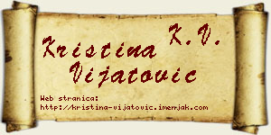 Kristina Vijatović vizit kartica